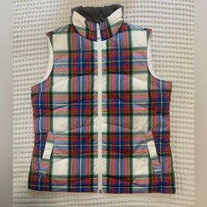 Lands End Plaid Vest